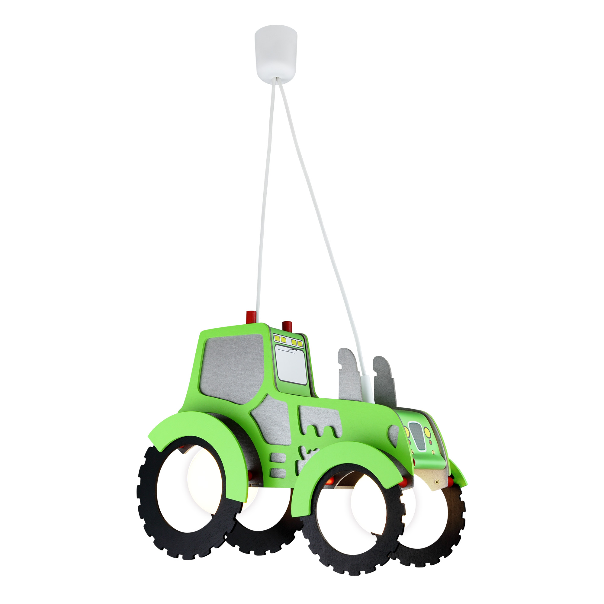 Elobra Pendelleuchte Traktor grün | Elobra Kinderleuchten |  kinderlampenland.de