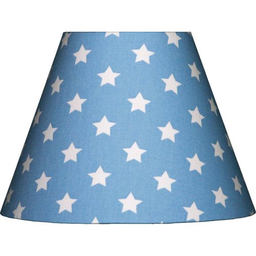 Lampenschirm Sterne hellblau-weiß | Ersatzteile Leuchtmittel |  kinderlampenland.de