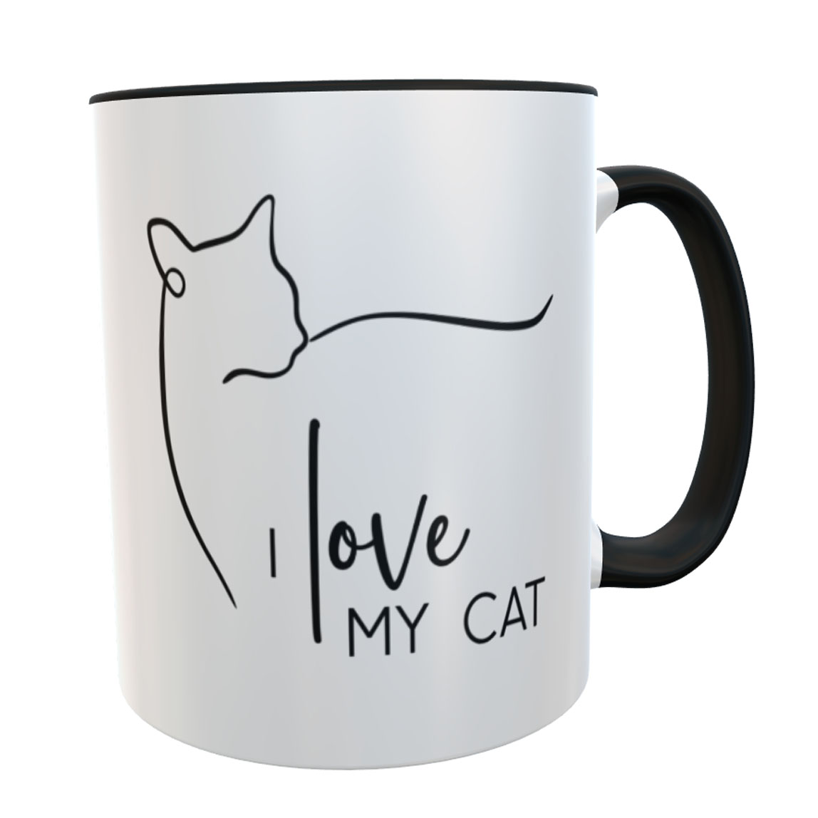 Personalisierte Katzen Tasse mit Spruch - Katzentasse - Cat Mug Geschenk  Katzenliebhaber
