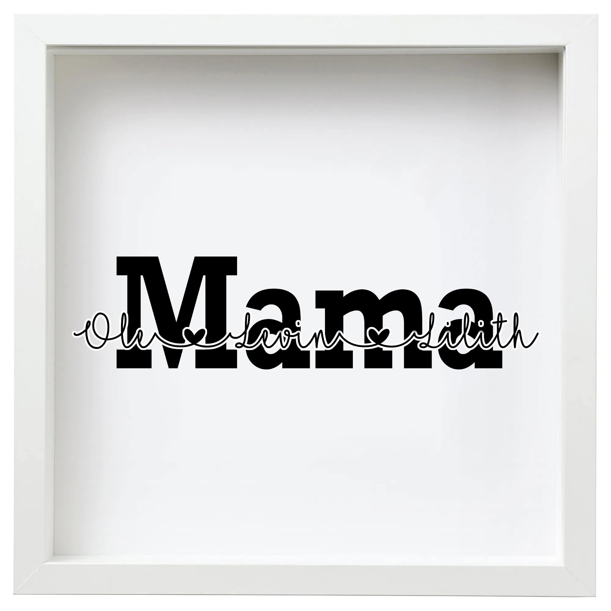 personalisierter Bilderrahmen Muttertag Mama Kinder | Geschenke für Mama und