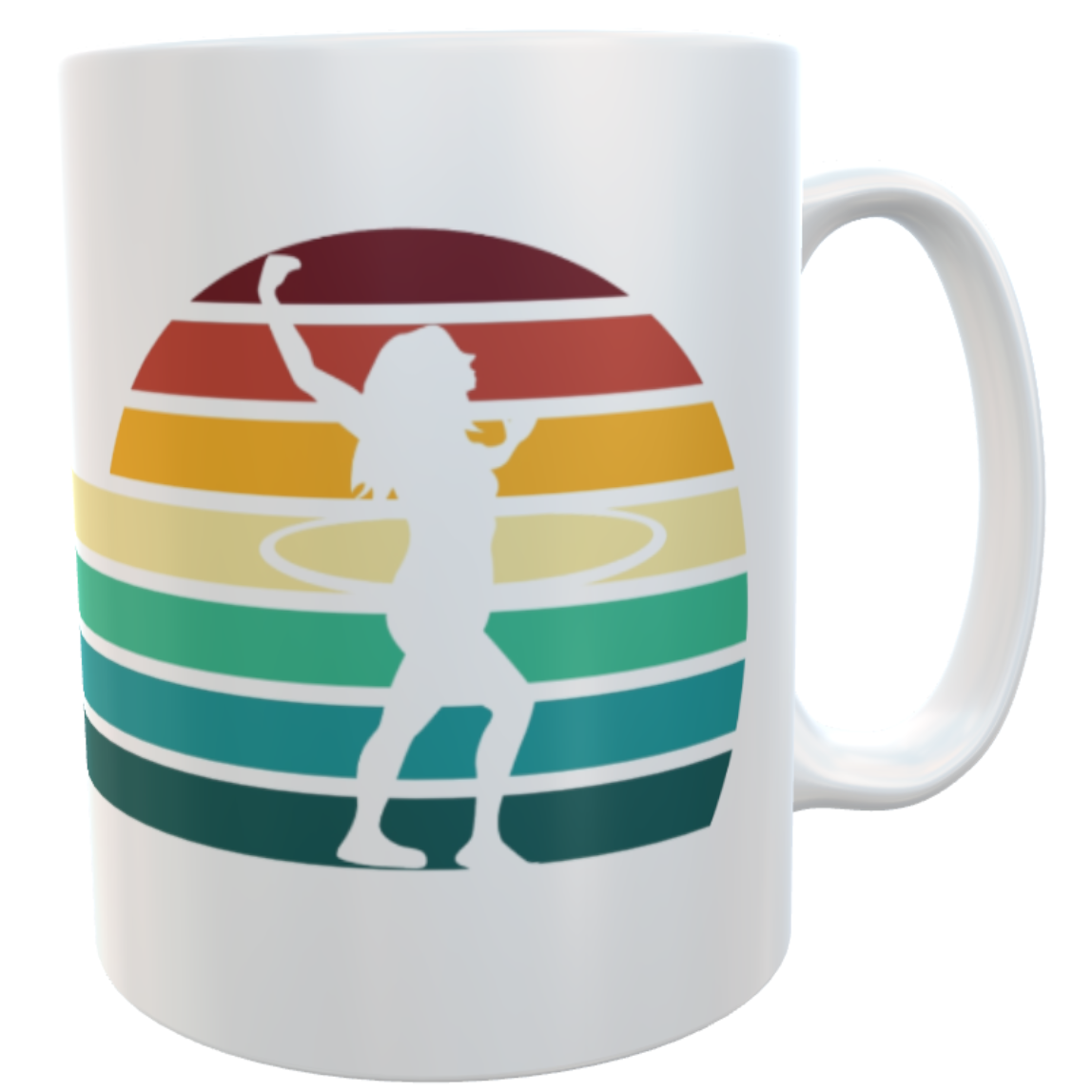Tasse Hula Hoop Regenbogen mit Wunschname | Kaffeetasse für Mama mit  Wunschname