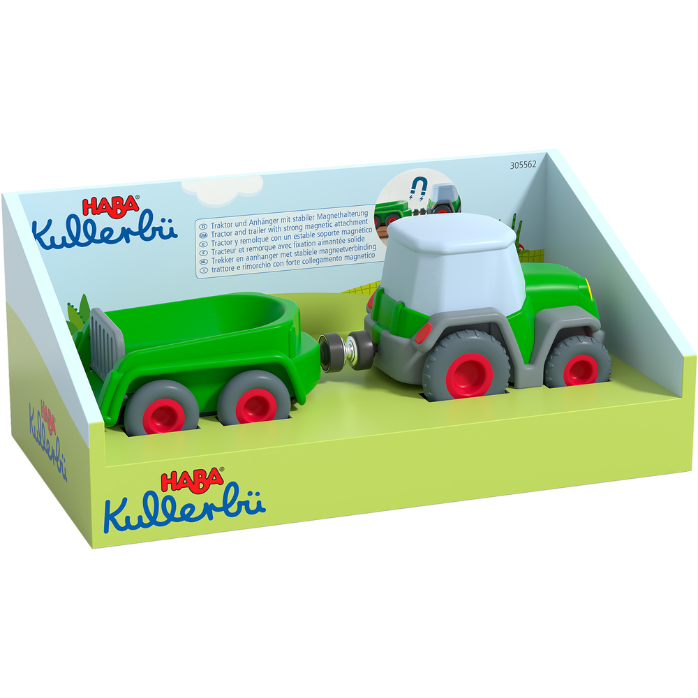 Haba Traktor mit Anhänger und Ferkel | HABA Kugelbahn | kinderlampenland.de