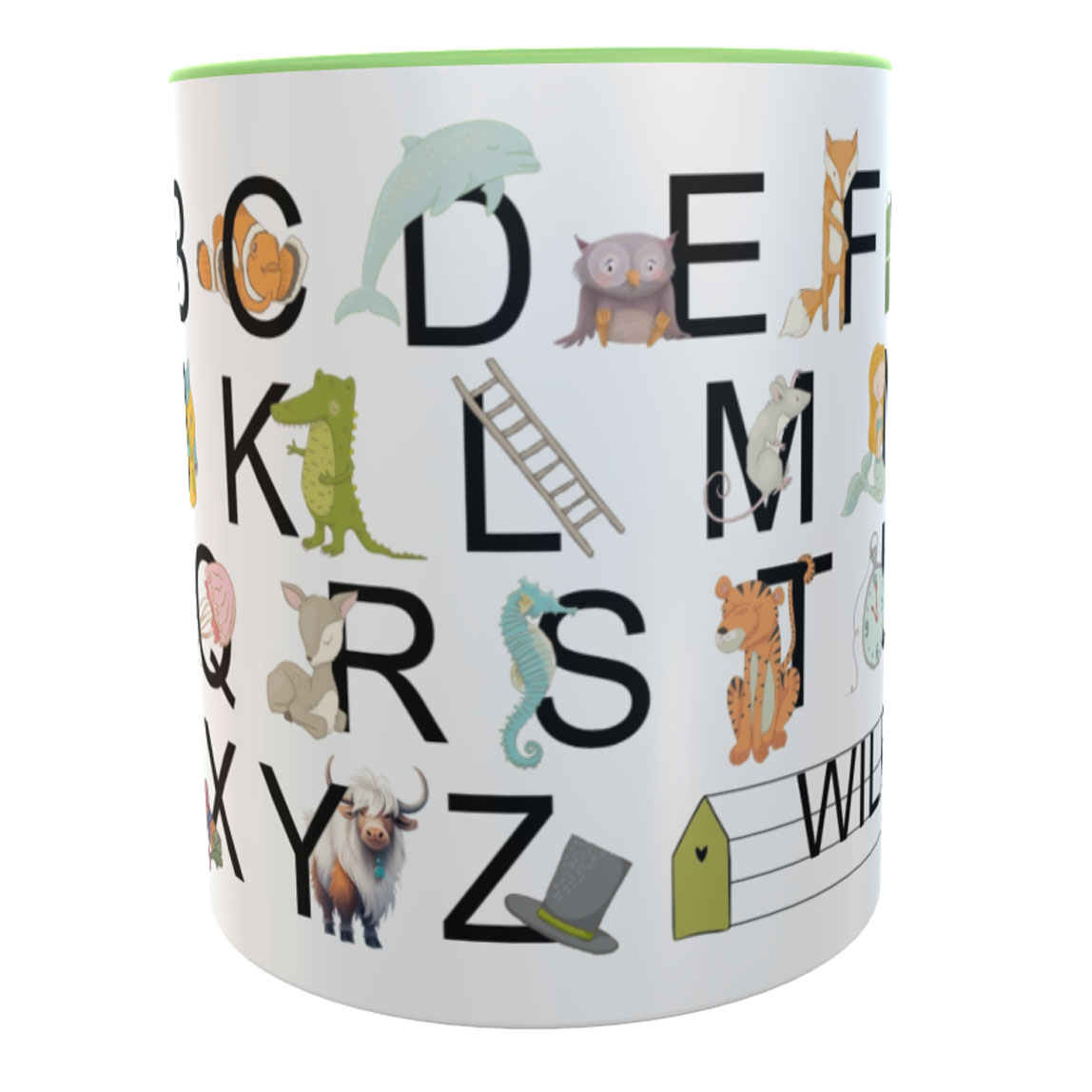 Tasse Alphabet mit Namen A-Z Deutsch | NEU | kinderlampenland.de